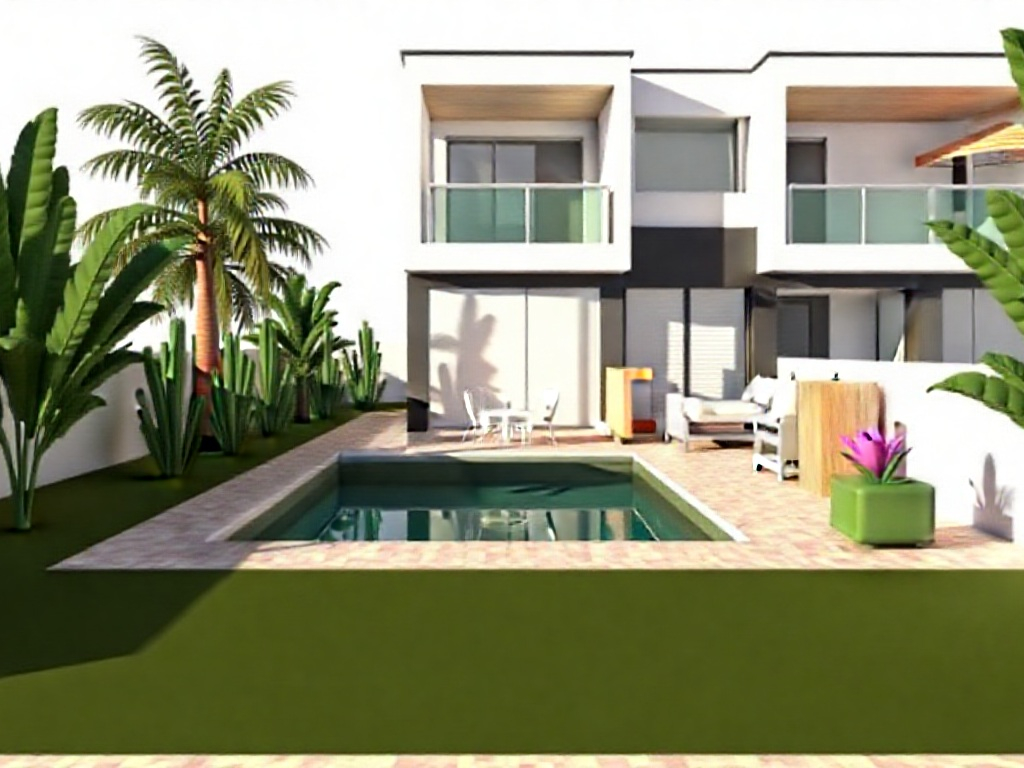 Rendering stilizzato  Villa Tipo 
