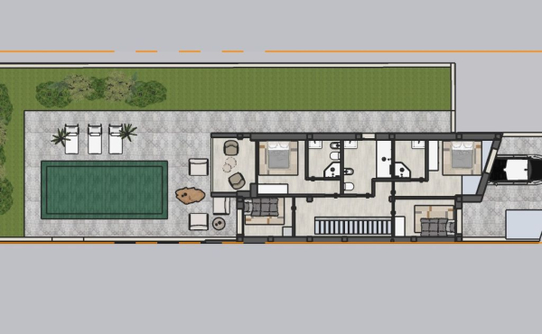 Planimetri Piano Primo Villa Tipo 